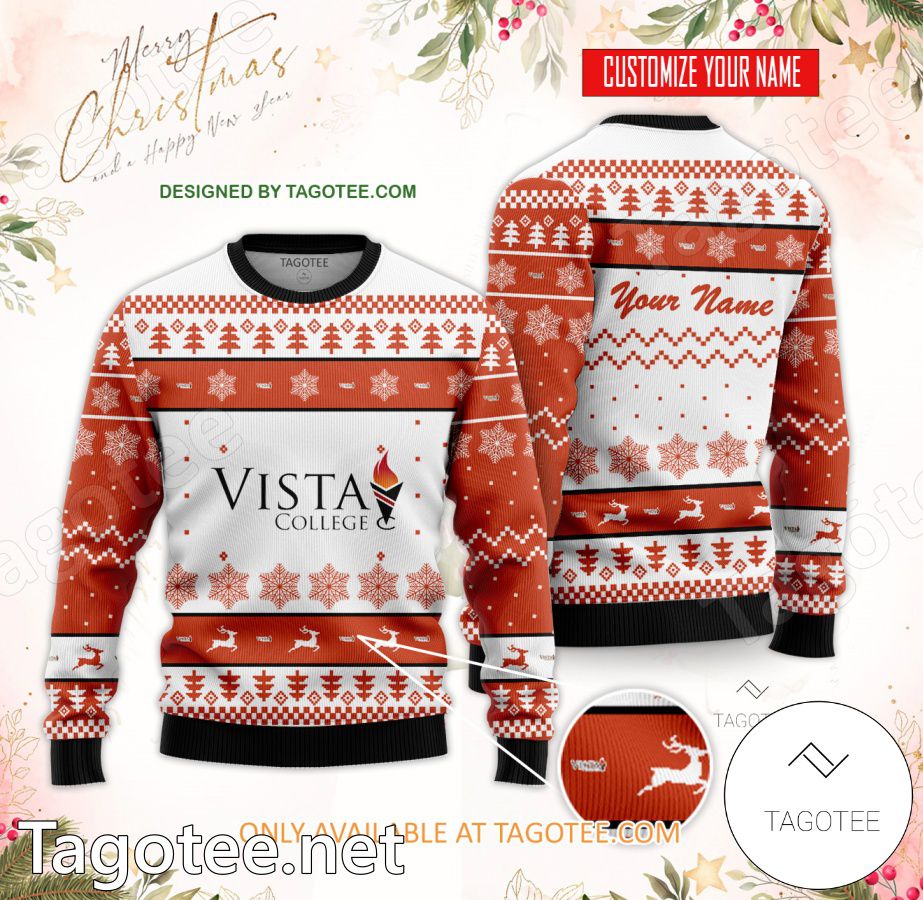 Vista College-Online Custom Ugly Christmas Sweater - MiuShop