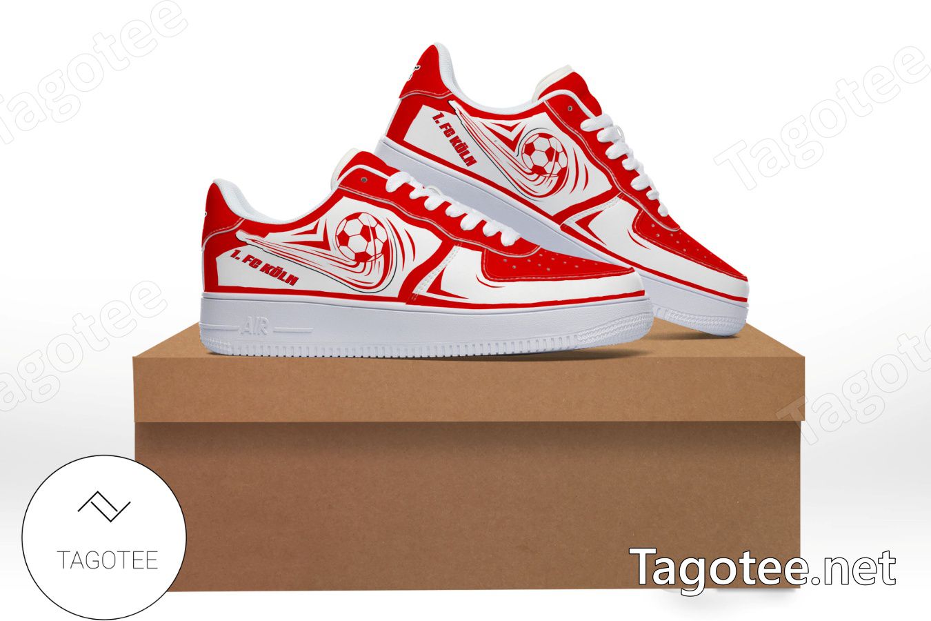 1. FC Koln Logo Air Force 1 Shoes