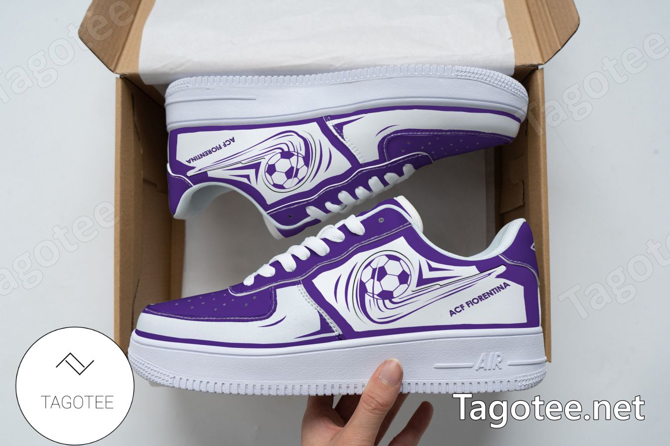 ACF Fiorentina Logo Air Force 1 Shoes a