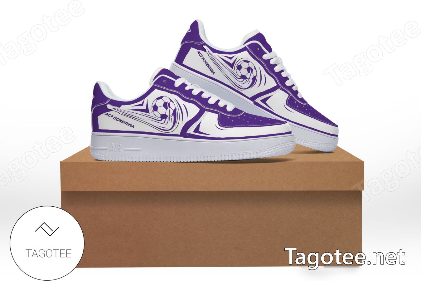 ACF Fiorentina Logo Air Force 1 Shoes