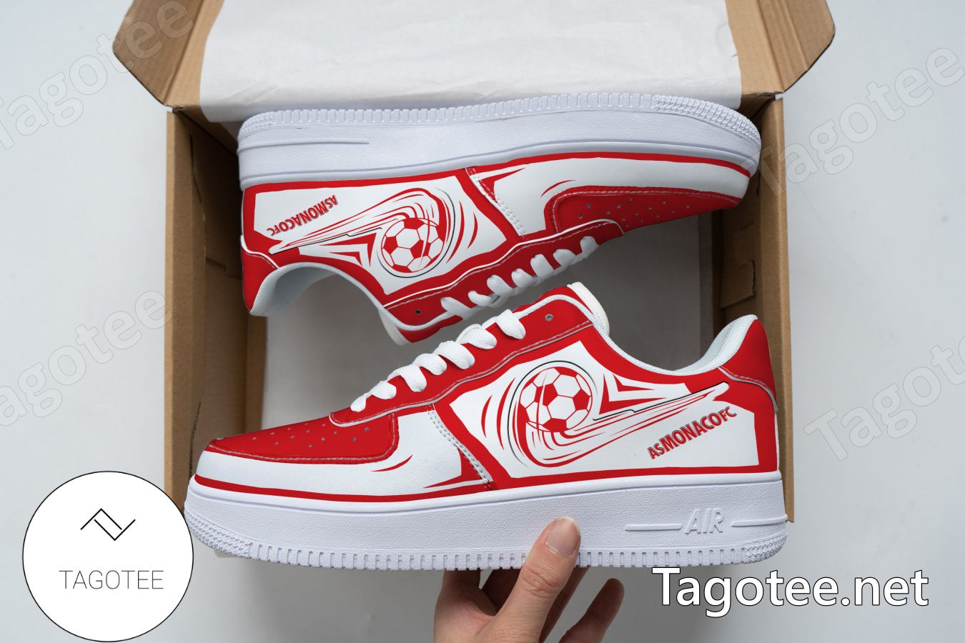 AS Monaco Logo Air Force 1 Shoes a