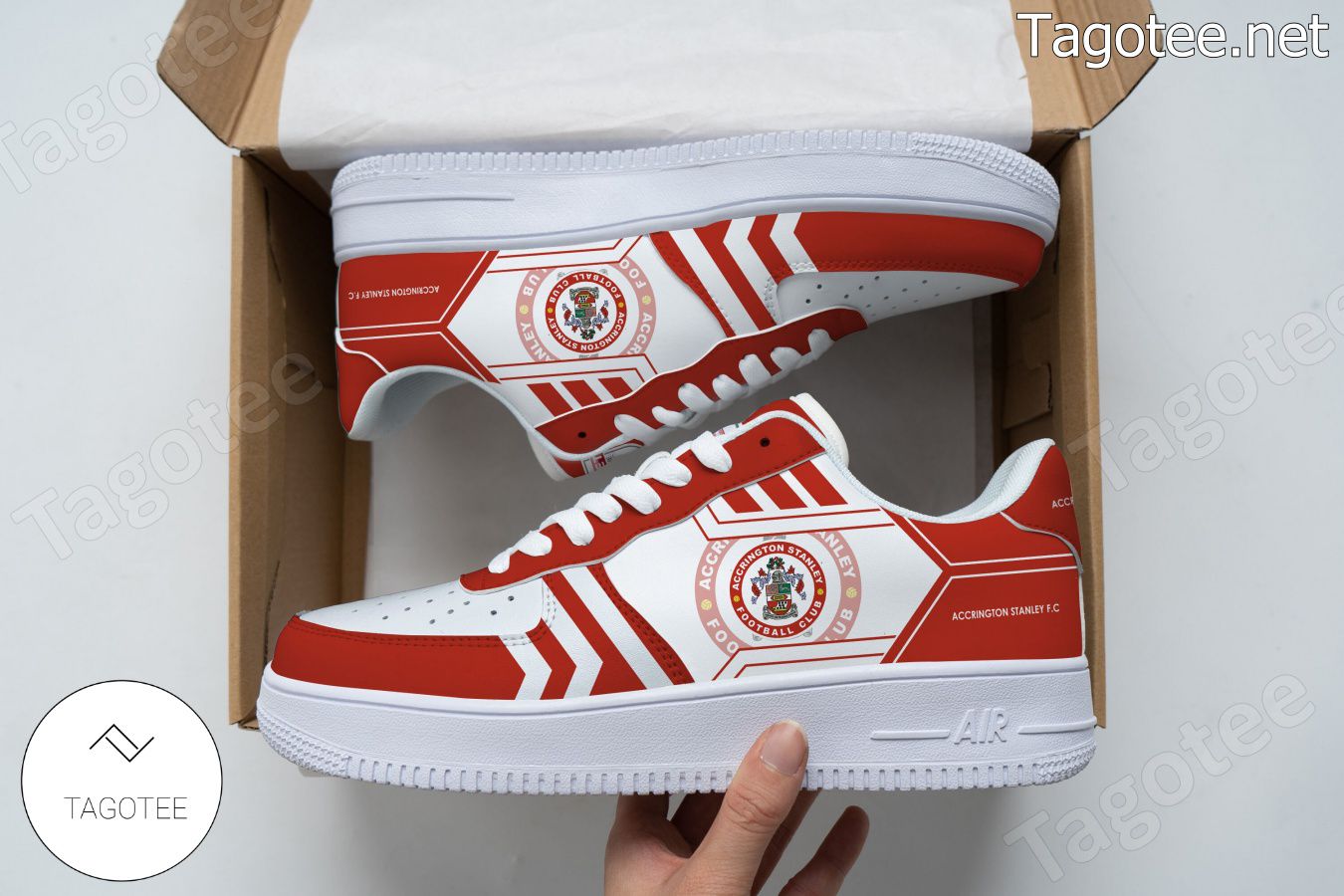 Accrington Stanley Logo Air Force 1 Shoes a