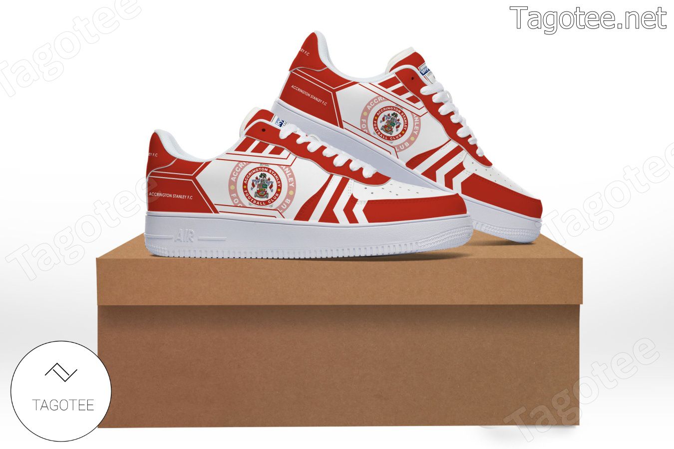 Accrington Stanley Logo Air Force 1 Shoes