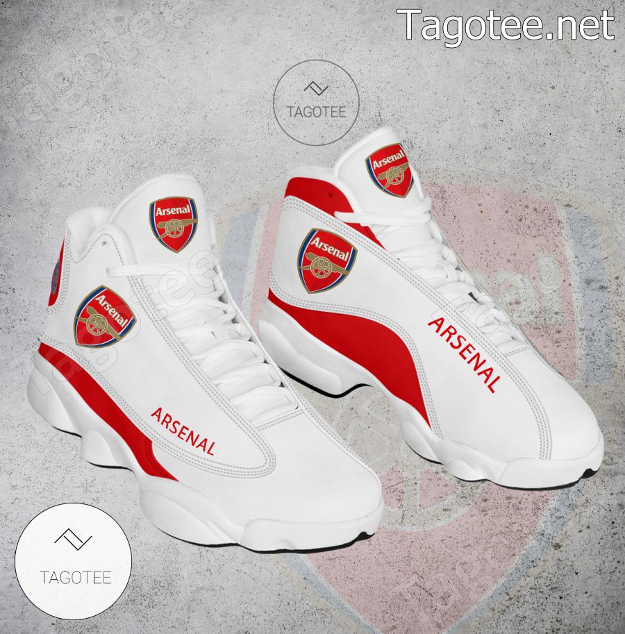 Arsenal Logo Air Jordan 13 Shoes - BiShop