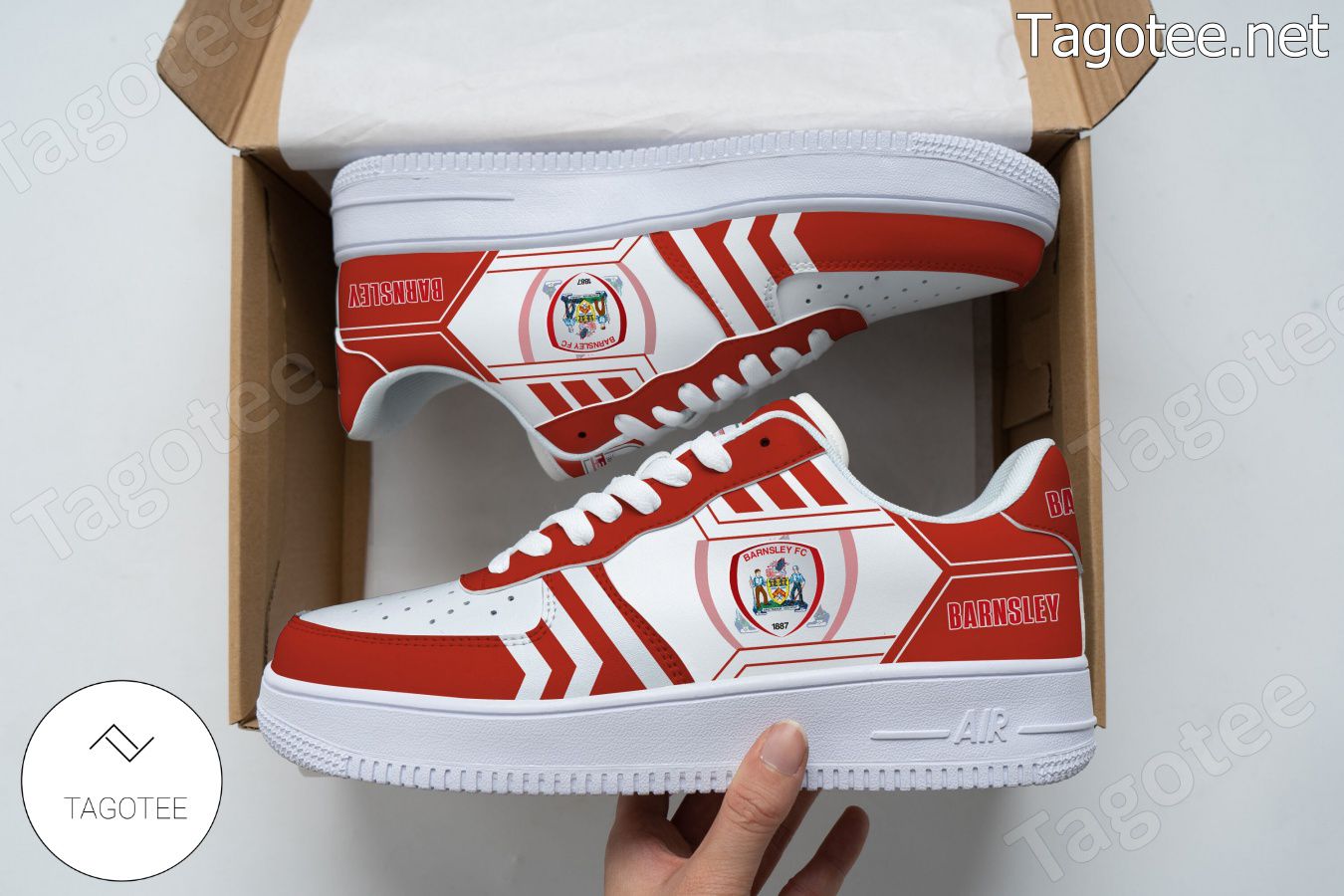 Barnsley F.C Logo Air Force 1 Shoes a