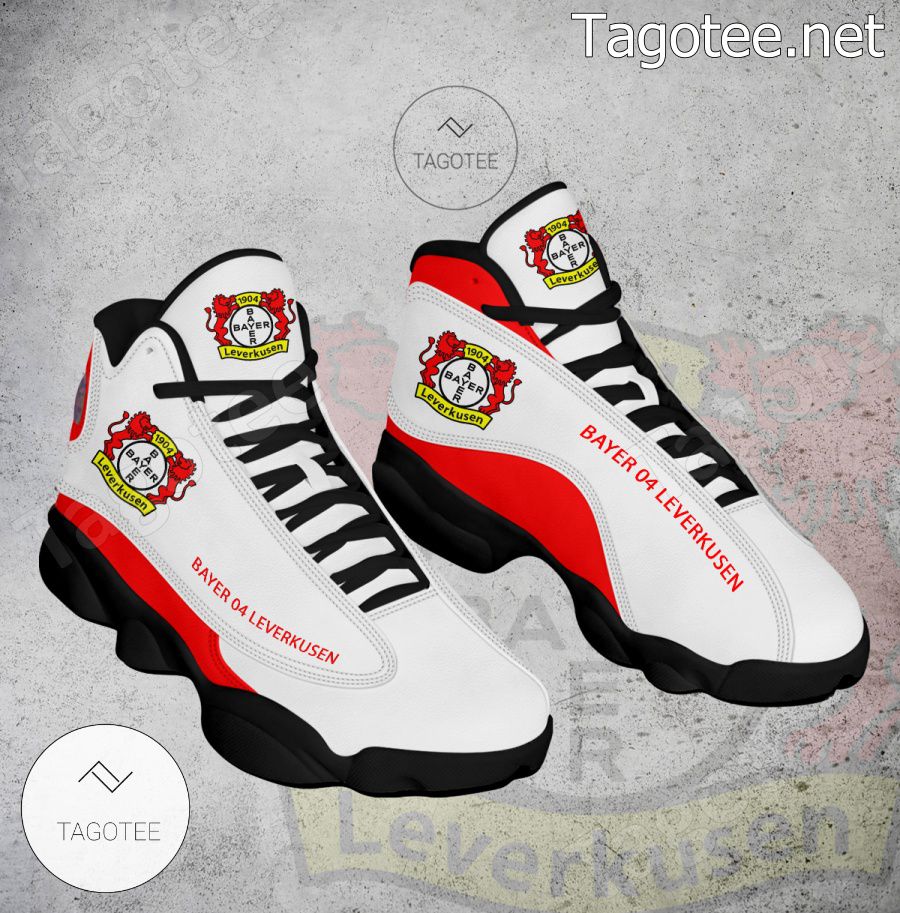 Bayer 04 Leverkusen Logo Air Jordan 13 Shoes - BiShop a