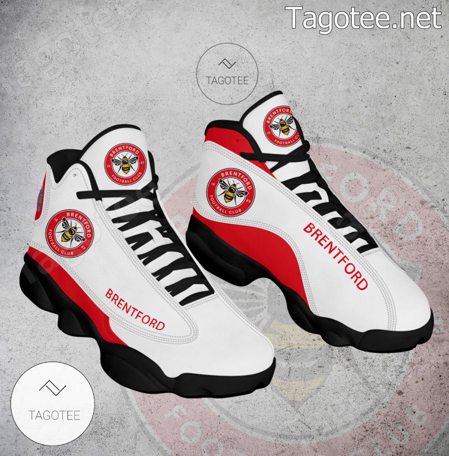 Brentford FC Logo Air Jordan 13 Shoes - BiShop a