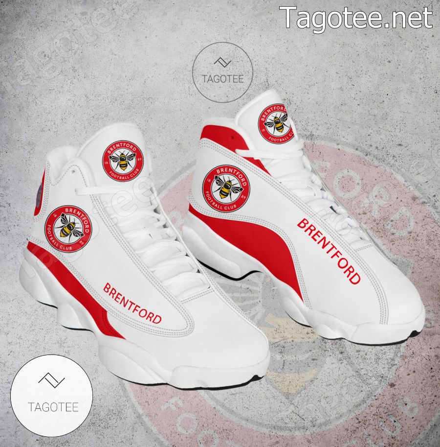 Brentford FC Logo Air Jordan 13 Shoes - BiShop