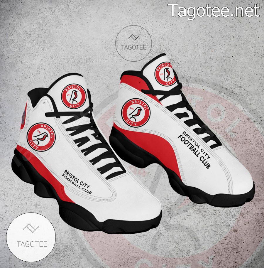 Bristol City FC Logo Air Jordan 13 Shoes - BiShop a