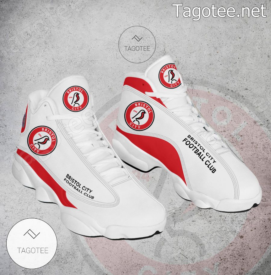 Bristol City FC Logo Air Jordan 13 Shoes - BiShop