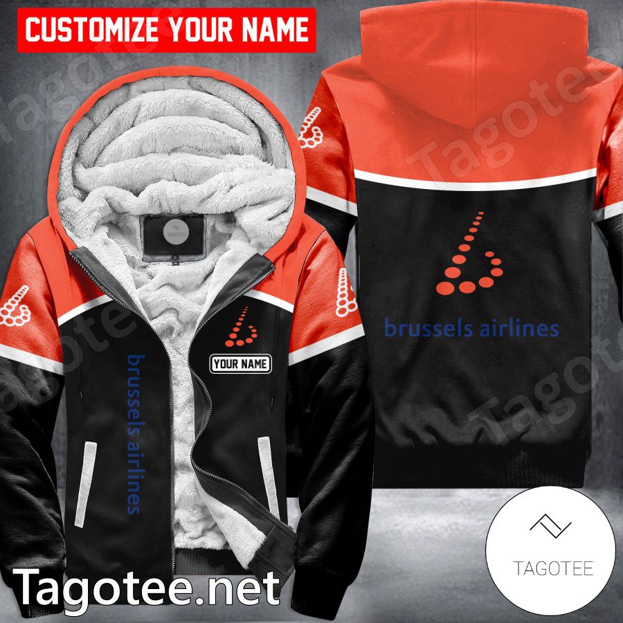 Brussels Airlines Custom Uniform Fleece Hoodie - MiuShop