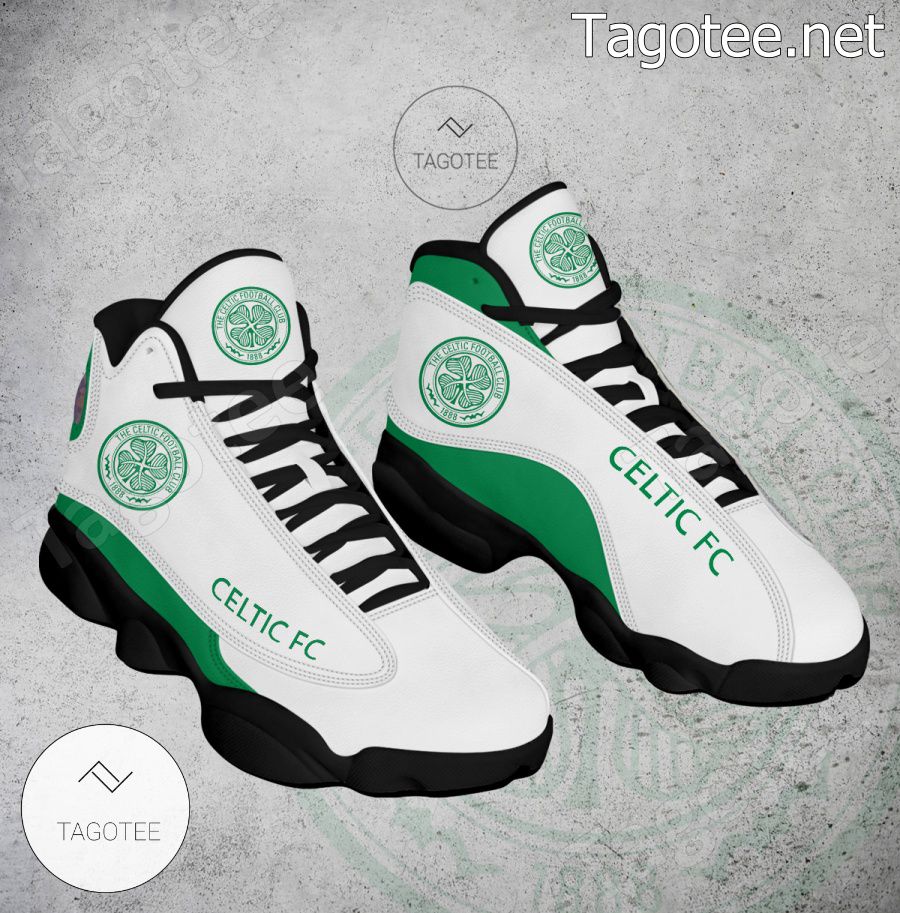 Celtic FC Logo Air Jordan 13 Shoes - BiShop a