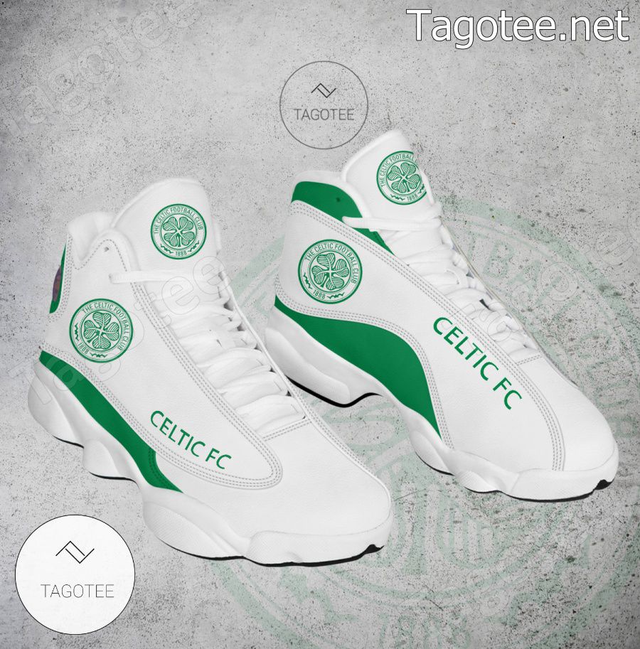 Celtic FC Logo Air Jordan 13 Shoes - BiShop