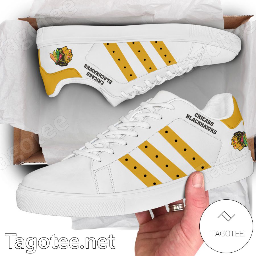 Chicago Blackhawks Hockey Stan Smith Shoes - EmonShop