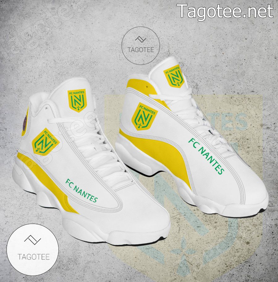 FC Nantes Logo Air Jordan 13 Shoes - BiShop