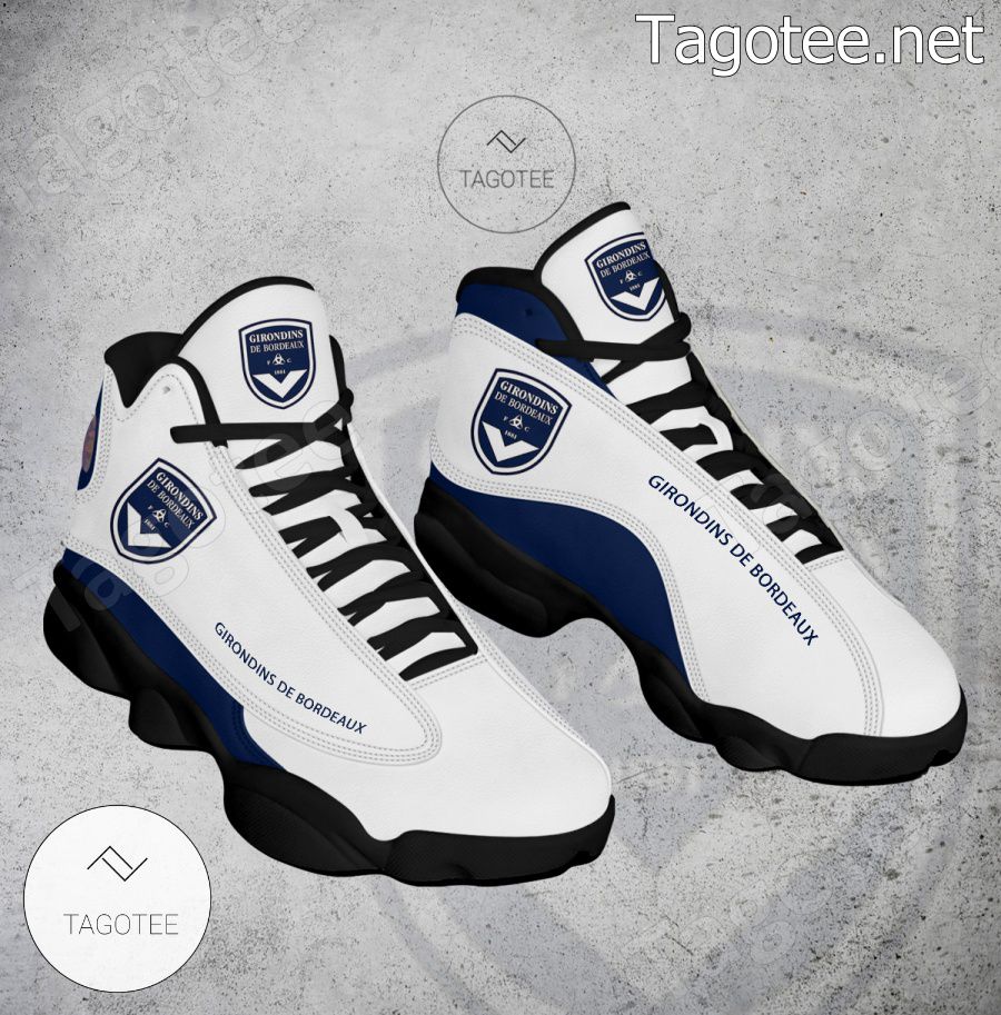 Girondins de Bordeaux Logo Air Jordan 13 Shoes - BiShop a