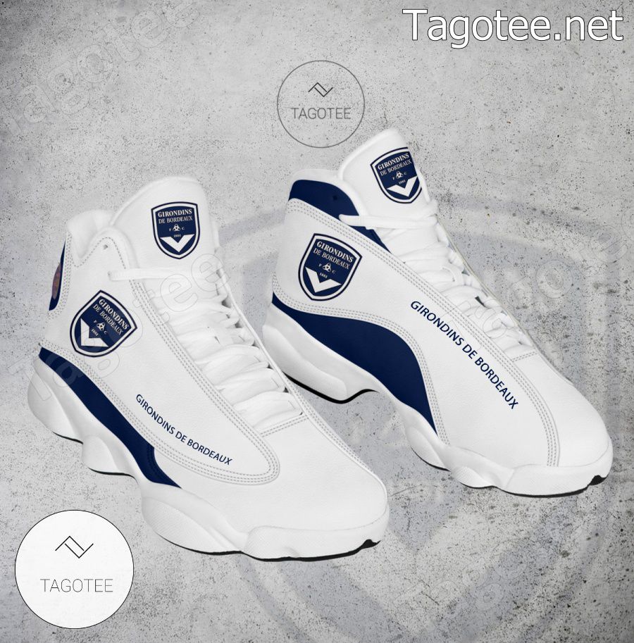 Girondins de Bordeaux Logo Air Jordan 13 Shoes - BiShop