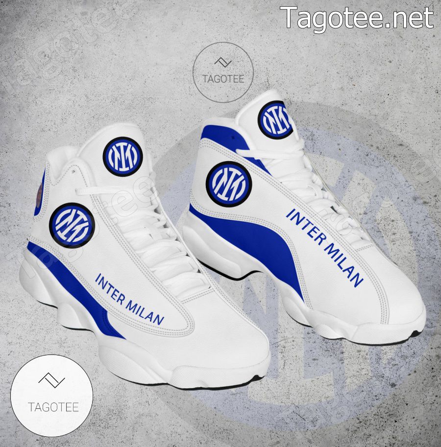 Inter Milan Logo Air Jordan 13 Shoes - BiShop