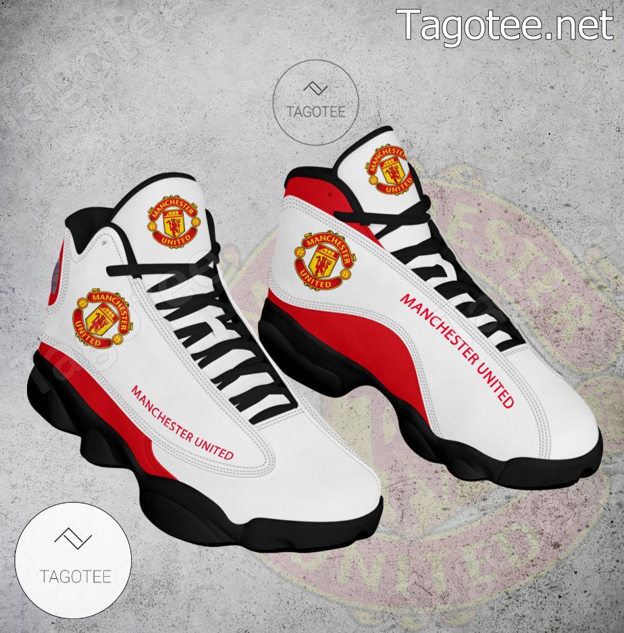 Manchester United Logo Air Jordan 13 Shoes - BiShop a