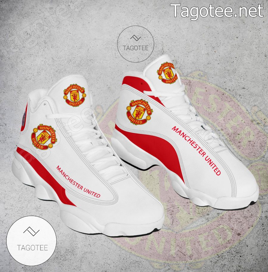 Manchester United Logo Air Jordan 13 Shoes - BiShop