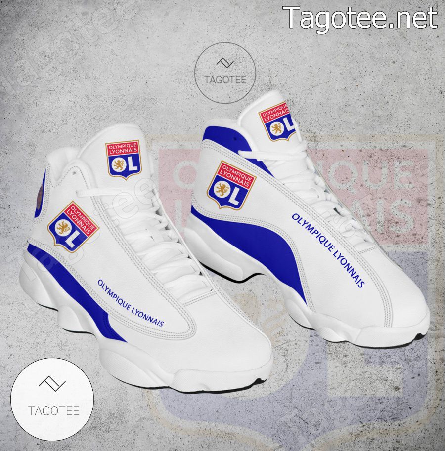 Olympique Lyonnais Logo Air Jordan 13 Shoes - BiShop