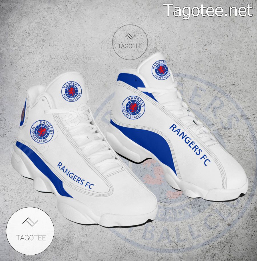 Rangers FC Logo Air Jordan 13 Shoes - BiShop