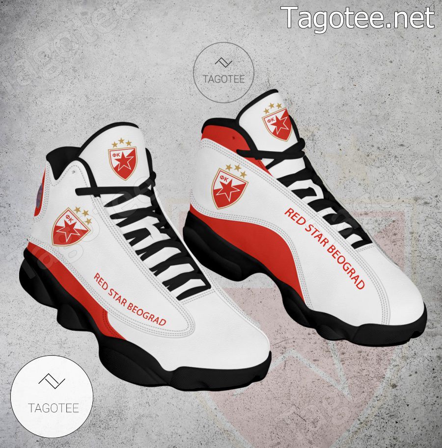 Red Star Beograd Logo Air Jordan 13 Shoes - BiShop a