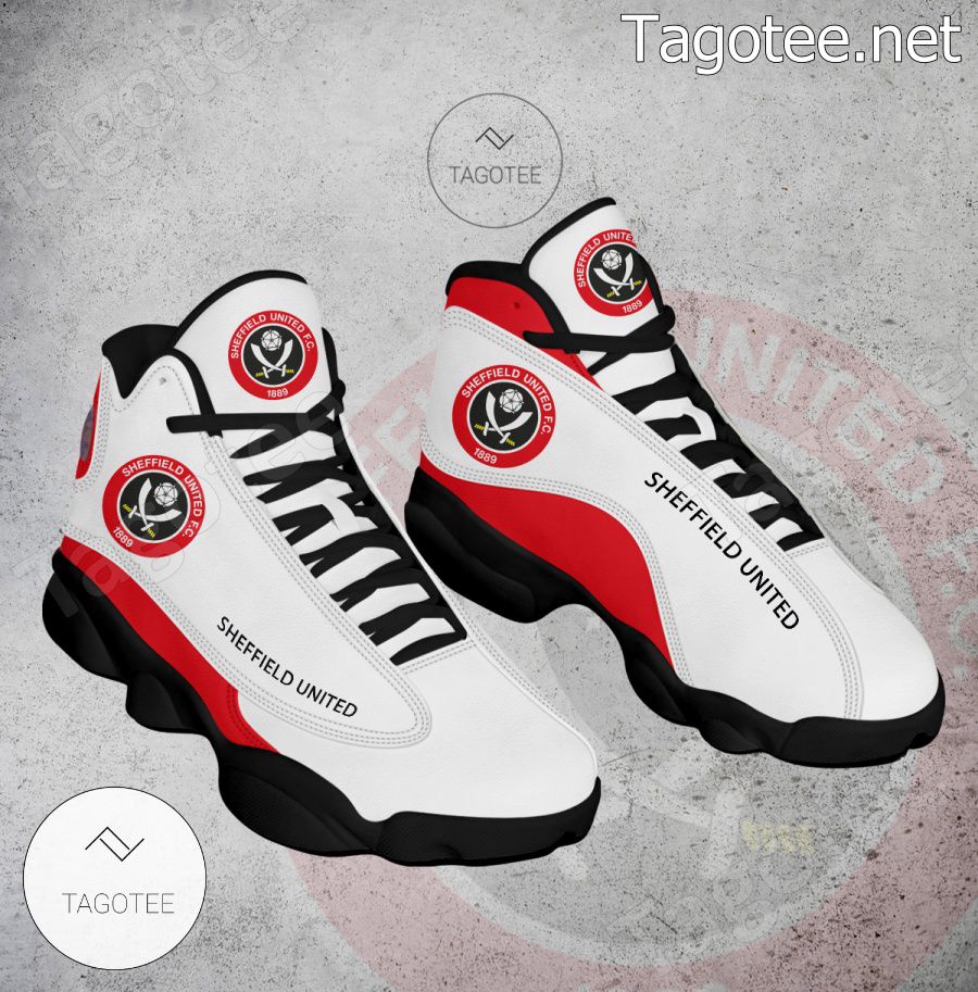 Sheffield United Logo Air Jordan 13 Shoes - BiShop a