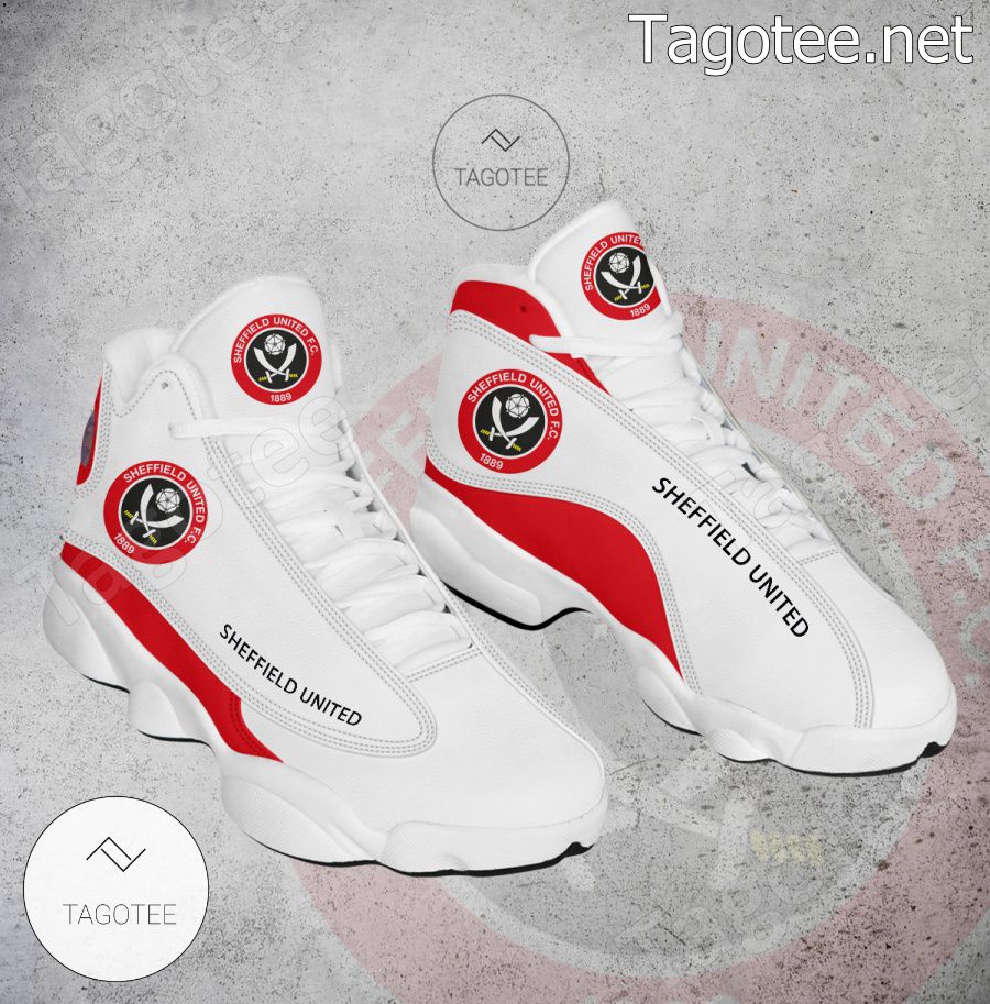 Sheffield United Logo Air Jordan 13 Shoes - BiShop