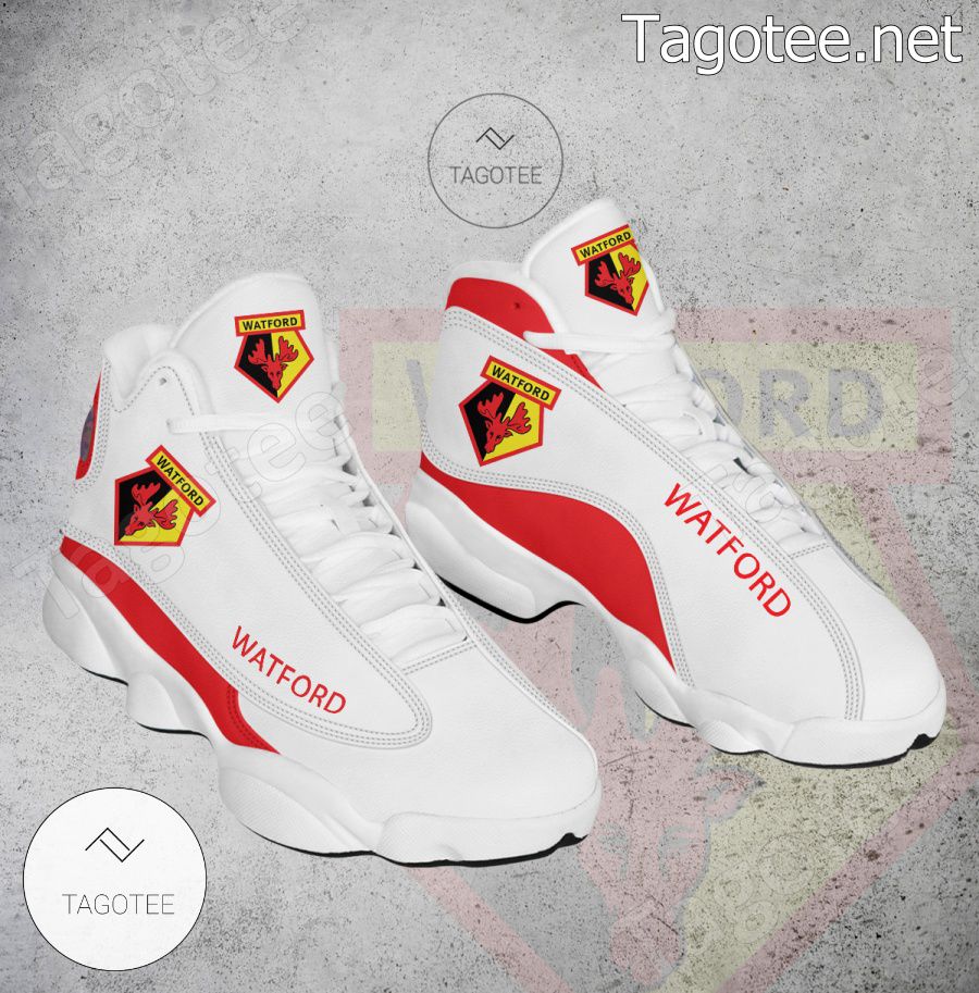 Watford Football Club Logo Air Jordan 13 Shoes - BiShop