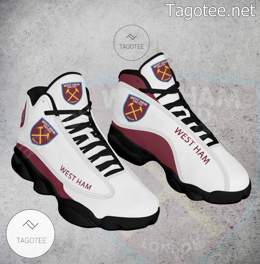 West Ham Logo Air Jordan 13 Shoes - BiShop a