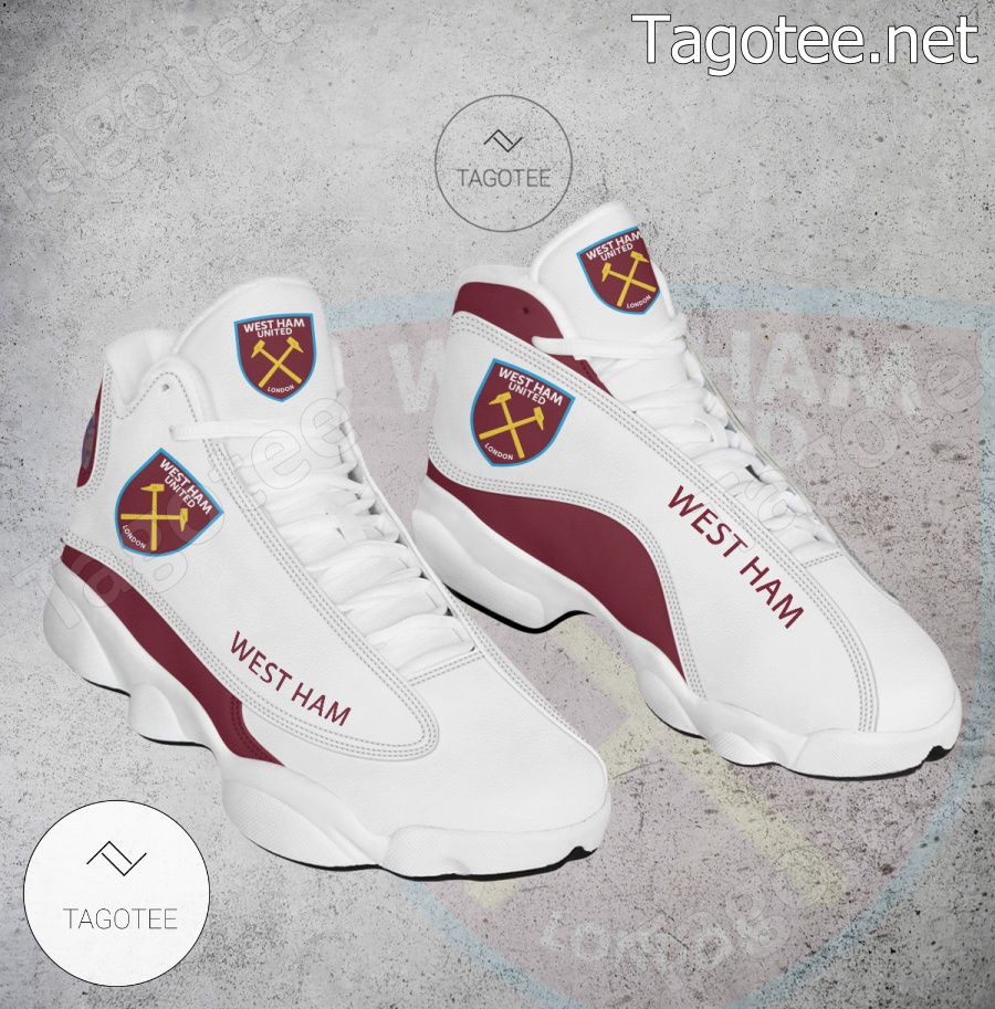 West Ham Logo Air Jordan 13 Shoes - BiShop