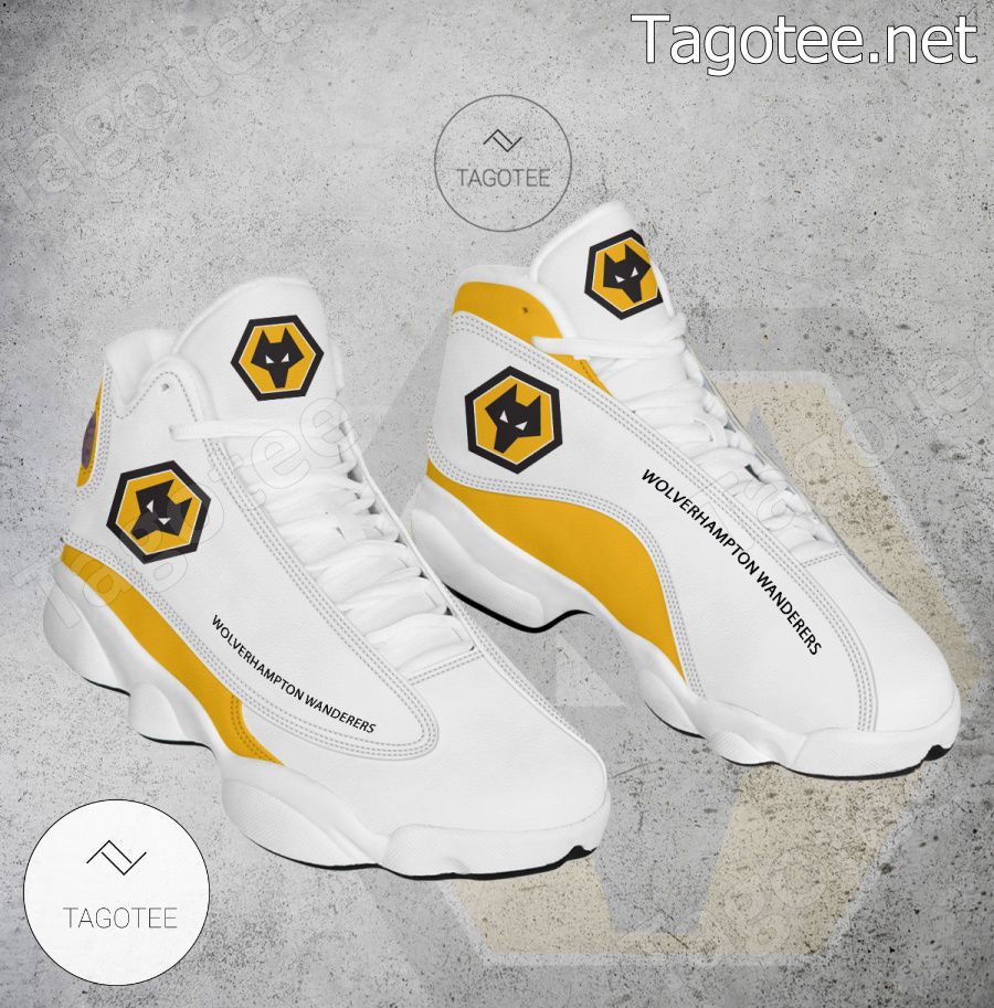 Wolverhampton Wanderers Logo Air Jordan 13 Shoes - BiShop