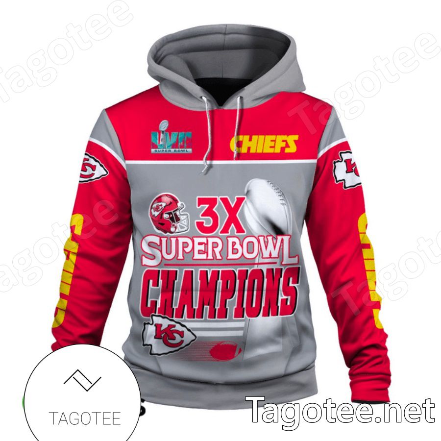 3x Super Bowl Champions Kansas City Chiefs Kingdom Hoodie a