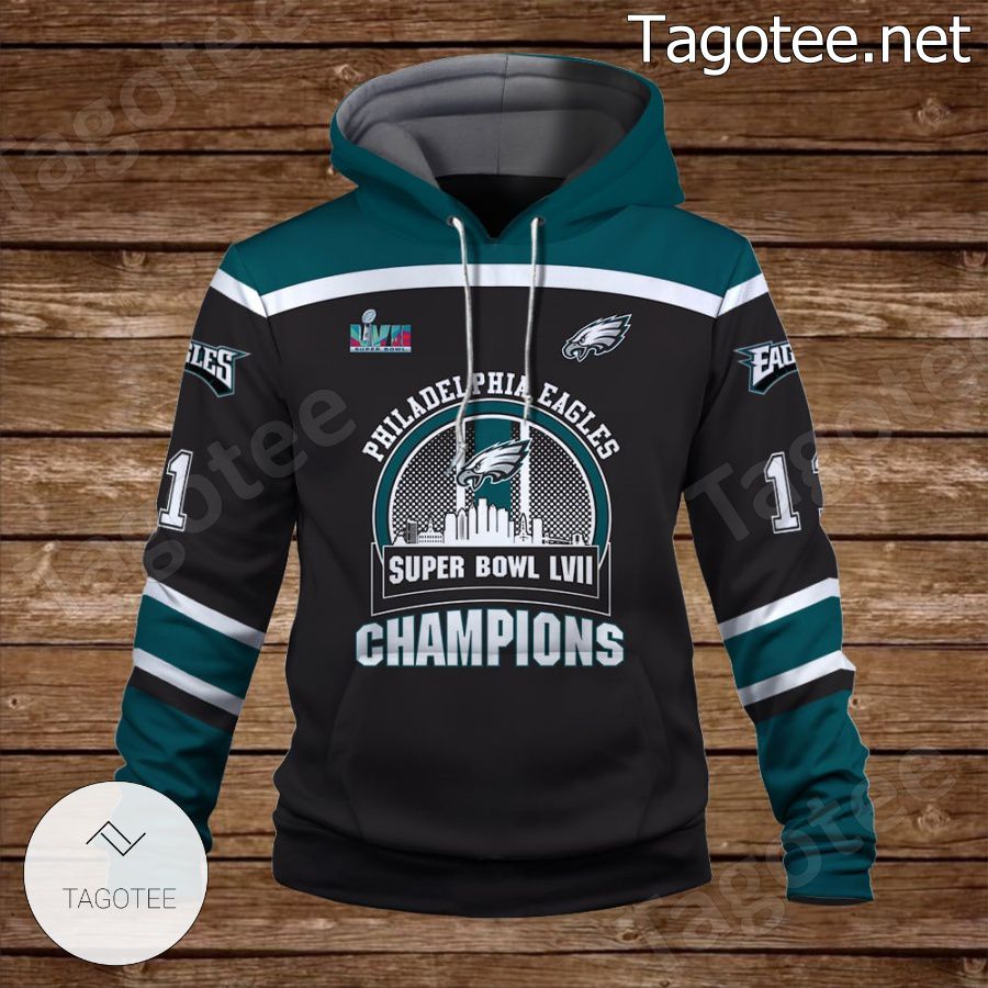 A. J. Brown 11 Eagles Team Philadelphia Eagles Fan NFL Hoodie a