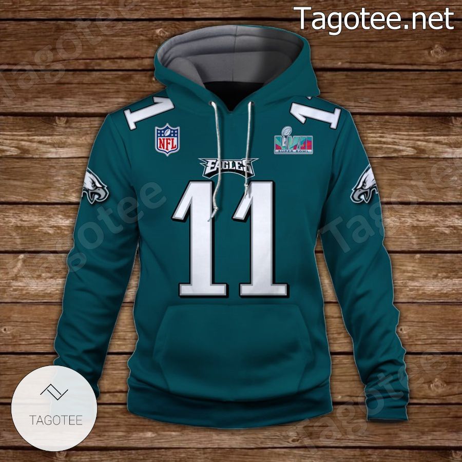 A. J. Brown 11 It Is Philly Time Philadelphia Eagles Fan NFL Hoodie a