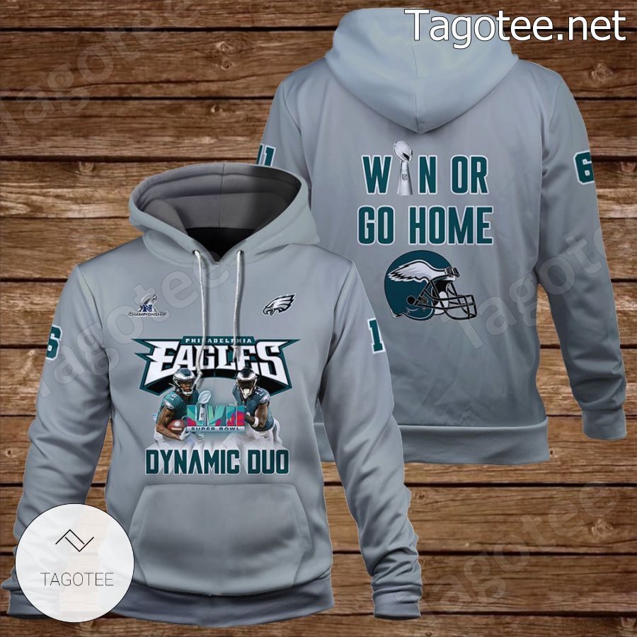 A.J. Brown DeVonta Smith Win Or Go Home Philadelphia Eagles Fan NFL Hoodie