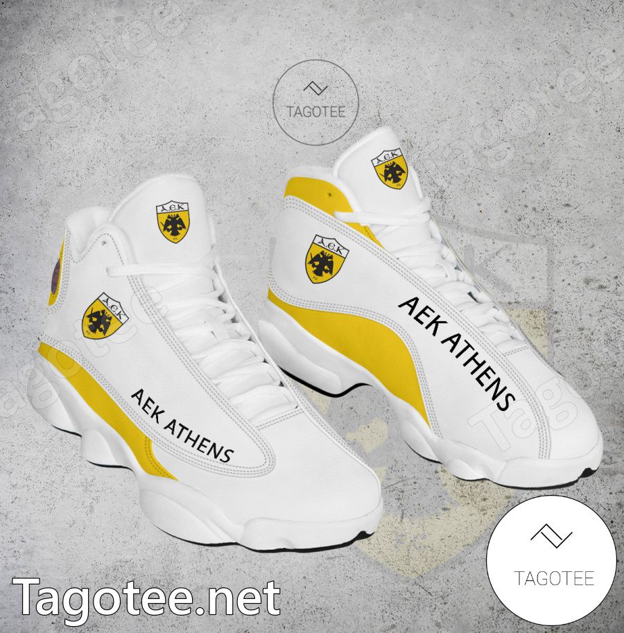 AEK Athens Logo Air Jordan 13 Shoes - EmonShop