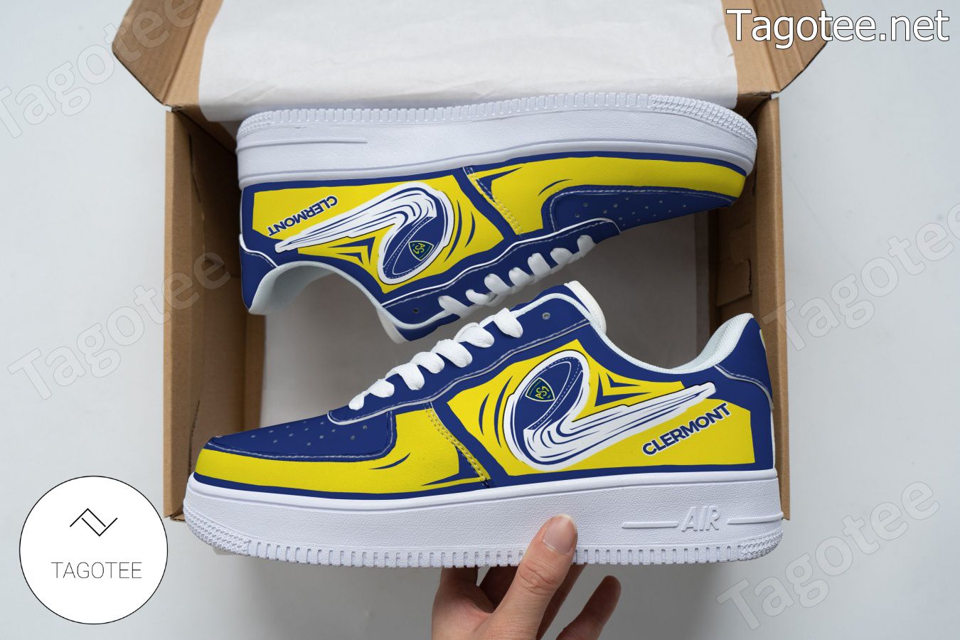 ASM Clermont Auvergne Logo Air Force 1 Shoes a