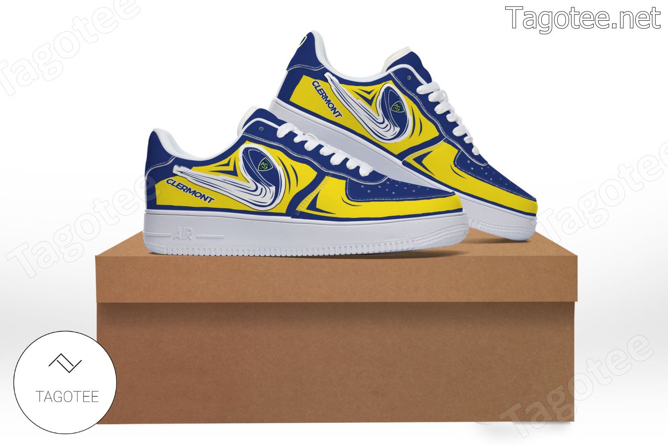 ASM Clermont Auvergne Logo Air Force 1 Shoes