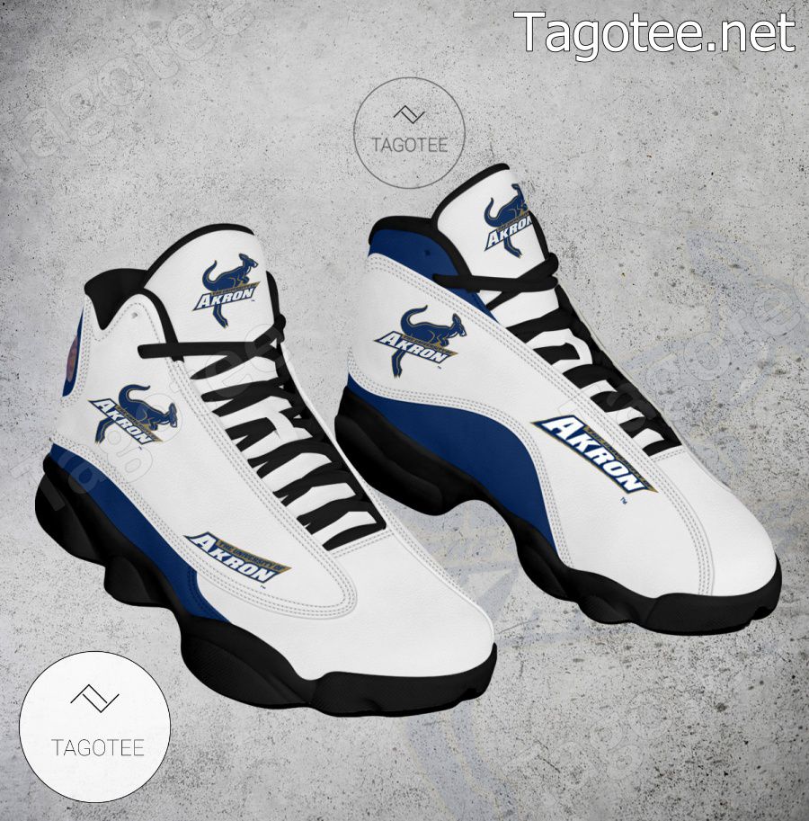 Akron NCAA Logo Air Jordan 13 Shoes - BiShop a