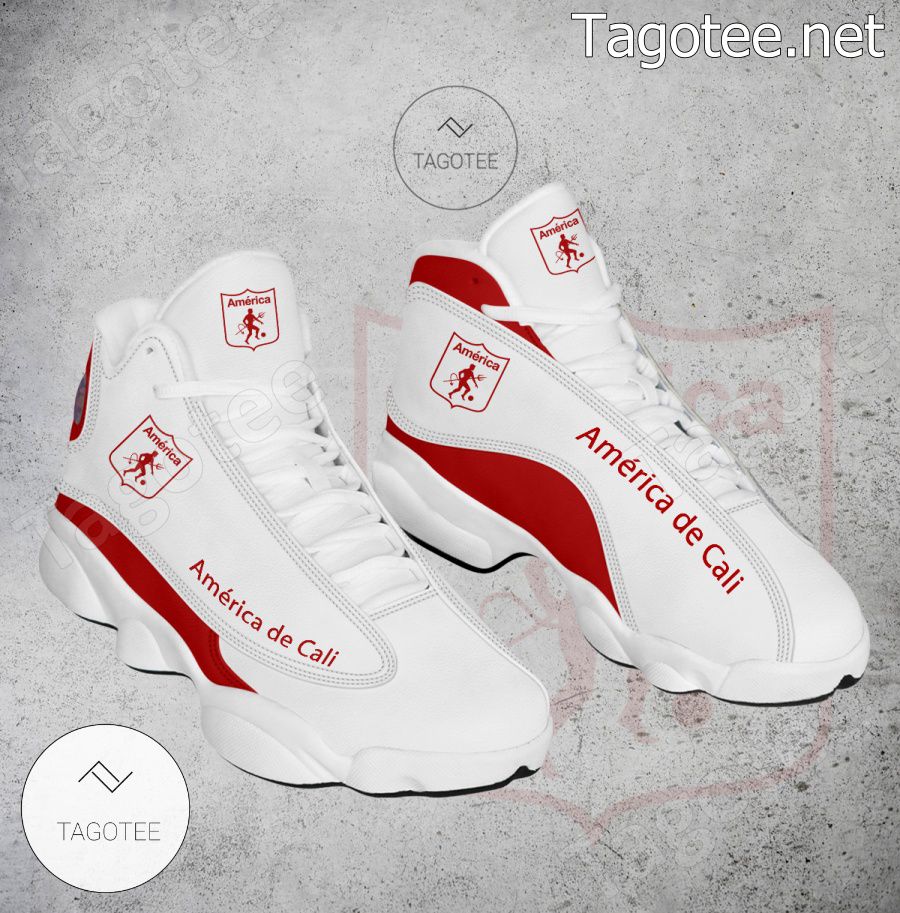 America de Cali Logo Air Jordan 13 Shoes - EmonShop