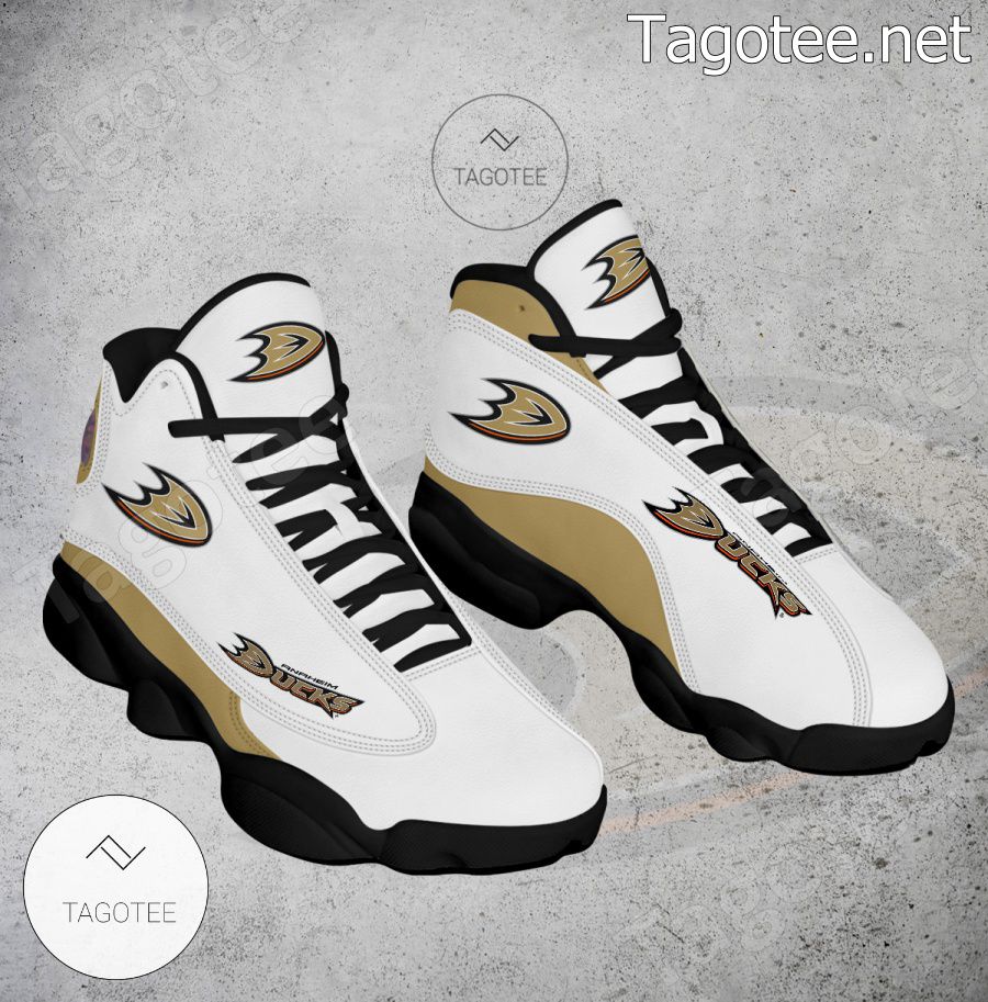 Anaheim Ducks Logo Air Jordan 13 Shoes - EmonShop a