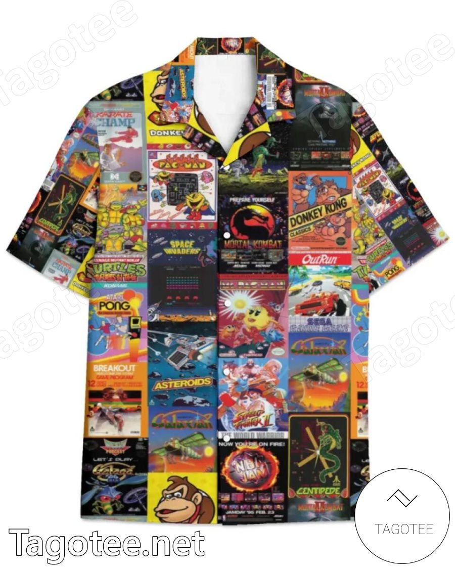 Arcade Games Hawaiian Shirt