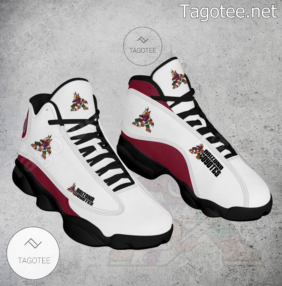 Arizona Coyotes Logo Air Jordan 13 Shoes - EmonShop a