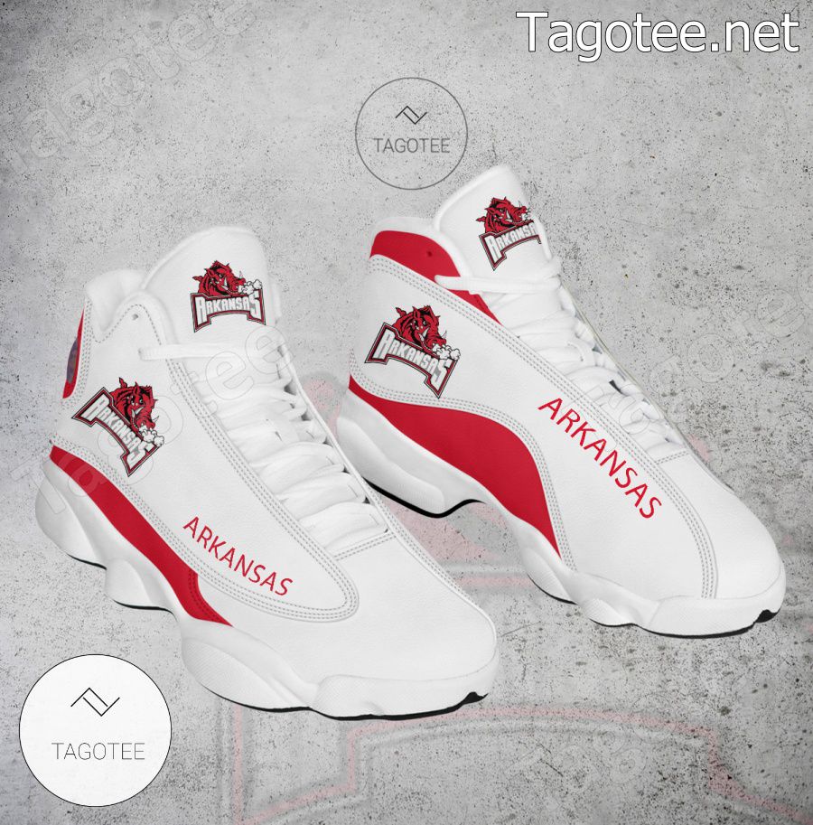 Arkansas NCAA Logo Air Jordan 13 Shoes - BiShop