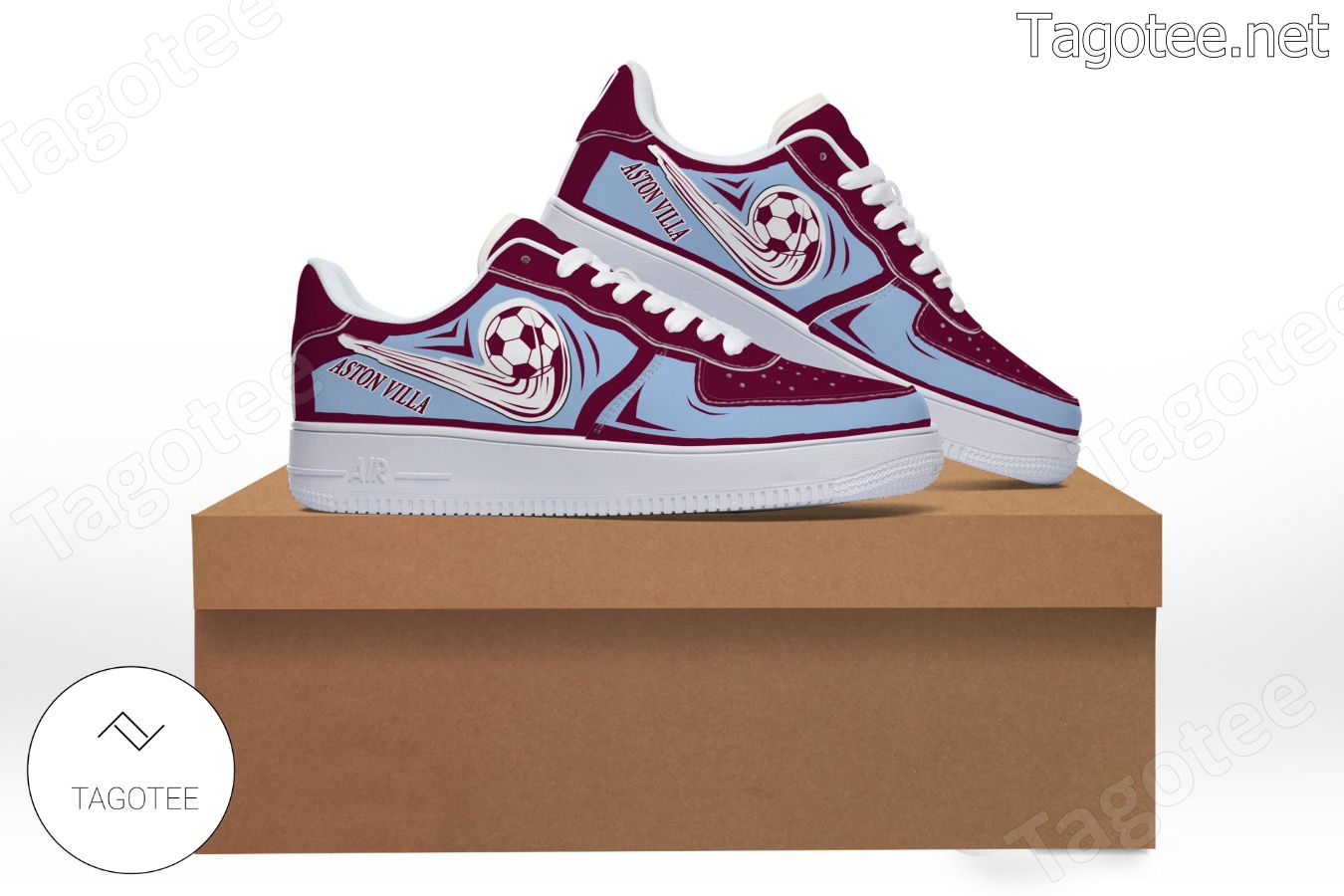 Aston Villa F.C Logo Air Force 1 Shoes