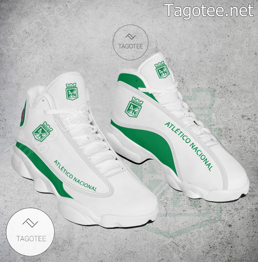 Atletico Nacional Logo Air Jordan 13 Shoes - EmonShop