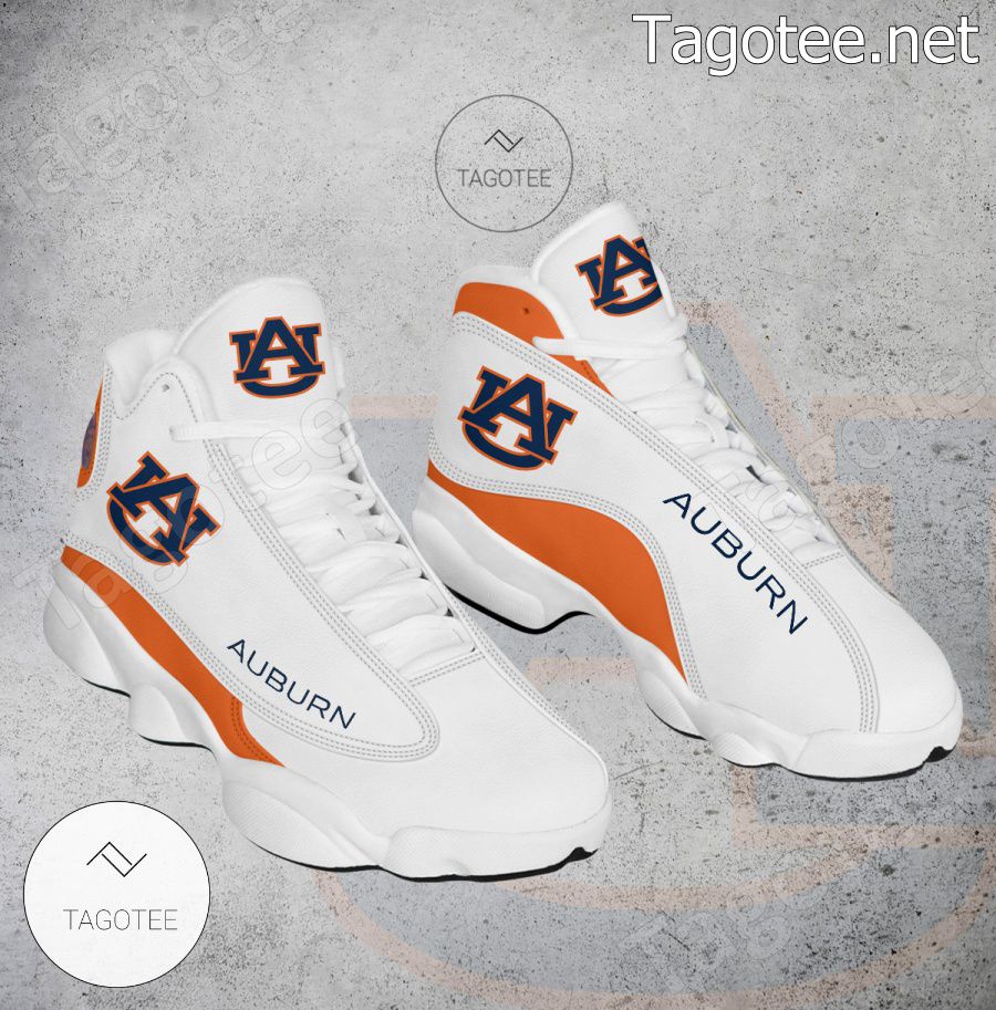 Auburn NCAA Logo Air Jordan 13 Shoes - BiShop