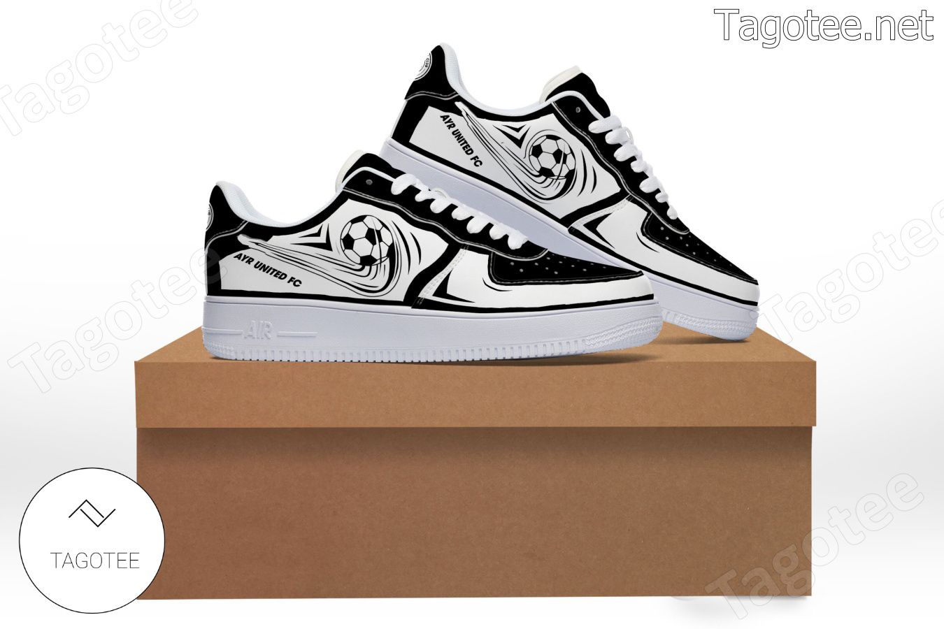 Ayr United F.C. Logo Air Force 1 Shoes